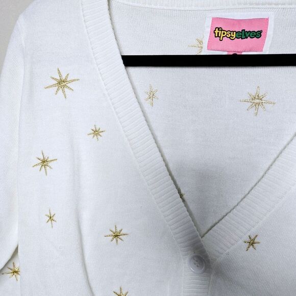 Tipsy Elves Tree Skirt Sweater Large Christmas - Picture 3 of 7